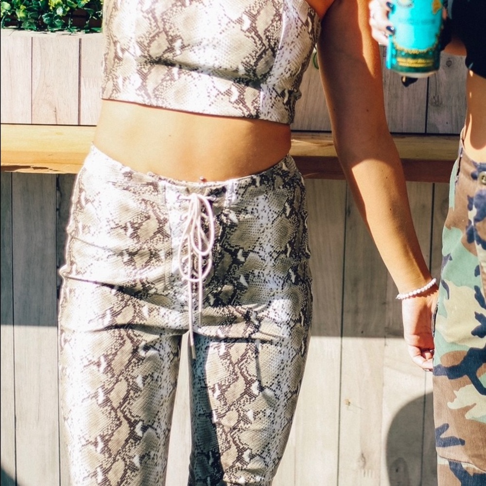 Tiger Mist snake skin pants